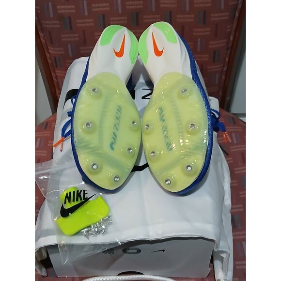New Men's Sz 9 Nike Air Zoom Victory Eliud Kipchoge Blue Track Spikes CD4385-400 - Picture 5 of 11